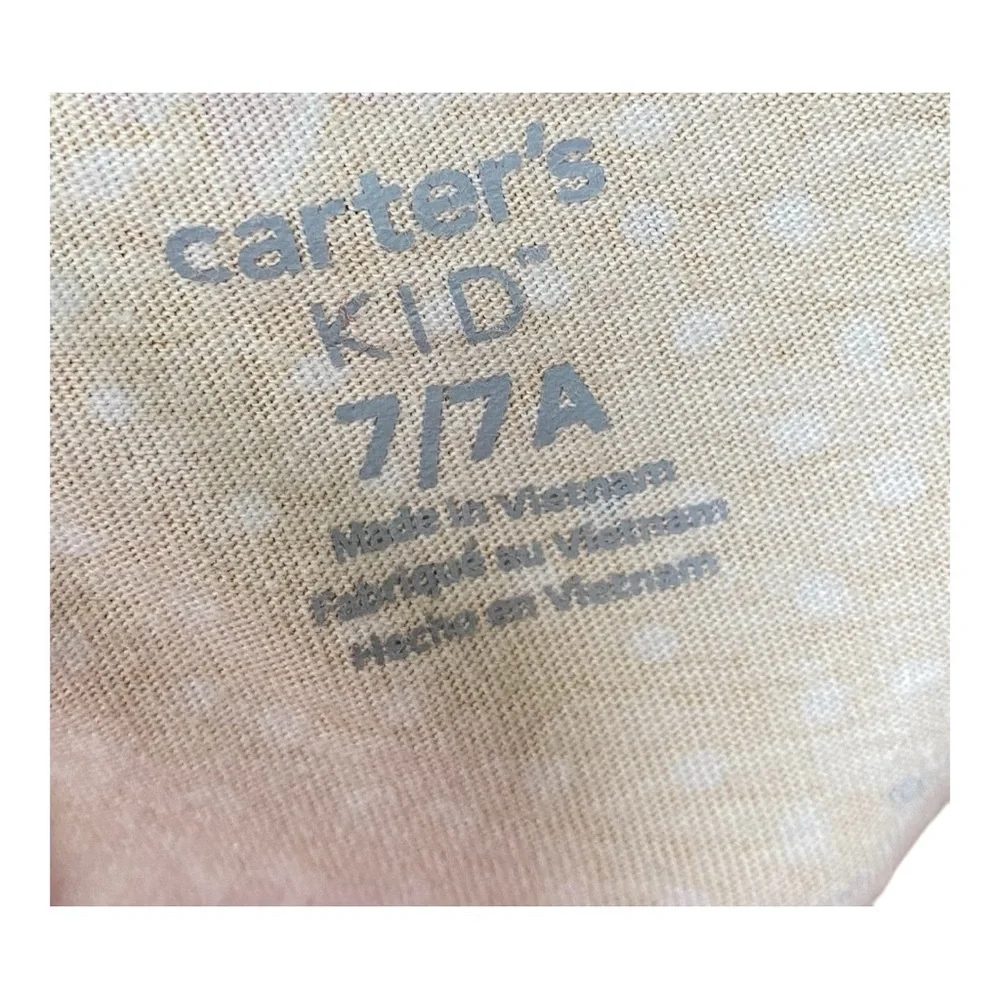 Carter’s Floral Yellow Girls  Dress Size 7